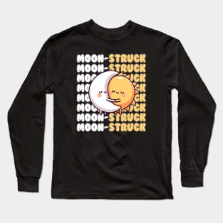 Moon-struck Total Eclipse Pun Long Sleeve T-Shirt